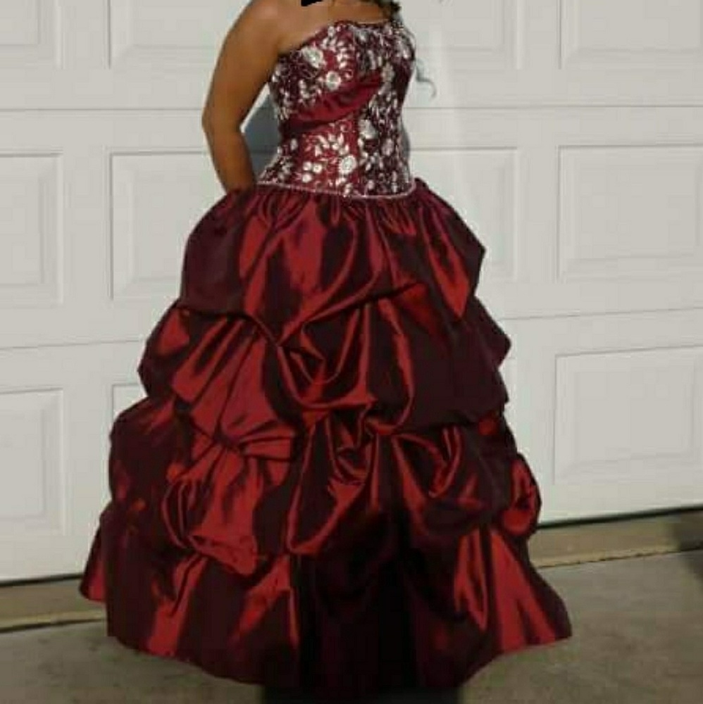 Corset back prom dress